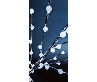 Dekoratívne stromy LED studené biele gule 150 cm!