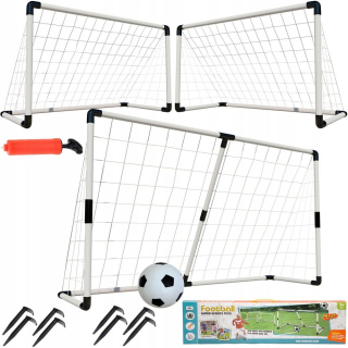 Futbalové príslušenstvo pre deti - Veľký futbalový gól 180x120 cm brána 2in1 +lopta