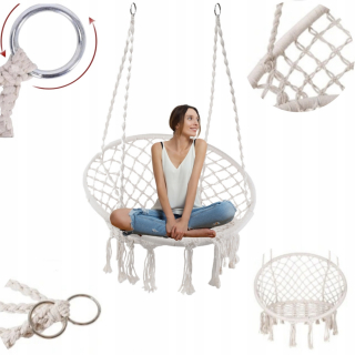 Záhradná hojdačka - Swing Stork Storky Nest s podporou ECRU