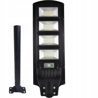 Uličná lampa - VEĽKÁ VÝKONNÁ PULIČNÁ LAMPA SOLÁRNE HALOGÉNOVÉ LED 1000W + RÚČKA + DIAĽK.