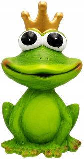 Veľká záhradná žaba żabka princ postava záhrady