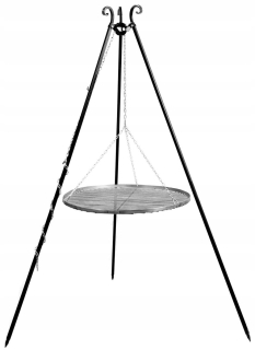 Záhradné ohnisko - Veľký gril záhradný triogén z nehrdzavejúcej rošty 60 cm