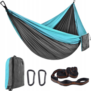 Záhradná hojdacia sieť hamak - Dvojitá záhradná hojdačka 300x200 300 kg