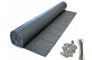 Markíza, tienidlo do záhrady - Dvojitý PVC Mat, balkón 1,5 x 5m antracit