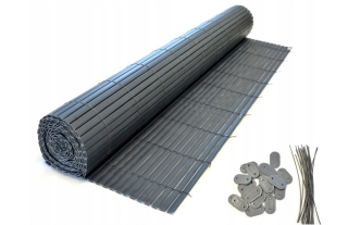 Markíza, tienidlo do záhrady - Dvojitá PVC MAT, balkón 1,5x3 m, antracit