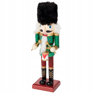Lutcracker Dobosz s kožušinovým uzáverom 25 cm