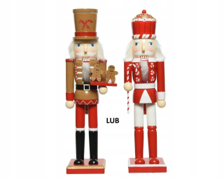 Luskáčik drevený figurín 38 cm vzory
