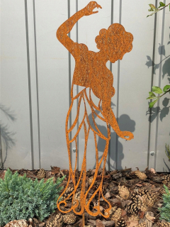 Lady Dancing Garden Decotion Corten Rust 54 cm