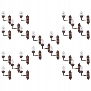 Dekorácia do záhrady - Dekoratívna nástenná lampa do machu domčeka pre bábiky 25 ks