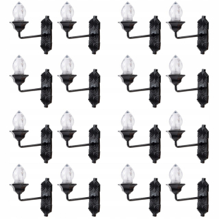 Dekorácia do záhrady - Dekorácia nástenná lampa pre bábiku 20 ks sošky