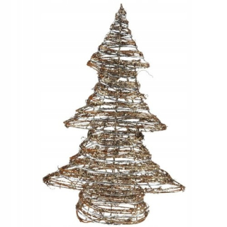 Dekorácia vianočný strom Rattan Gold 43 cm