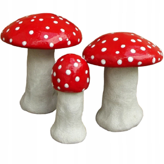 Dekorácie záhradné dekorácie Toadstools Set 3 stránky