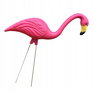 Pink Flamingo Garden Dekorácie - pozerať sa dole