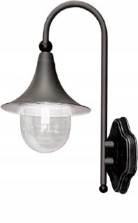 Záhradné nástenné svietidlo - Dekoratívna nástenná lampa, fasáda K-8130 čierna