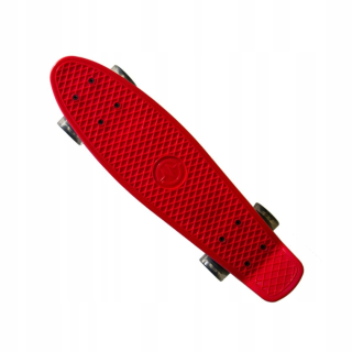 Mini Longboard Skateboard - červená