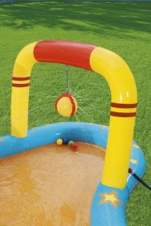 Záhradné ihrisko - Nafukovacie ihrisko malých majstrov 435x213x117 Bestway + Slide + Król