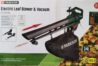 Vysávač lístia - Parkside Electric Blower 3,8 kg