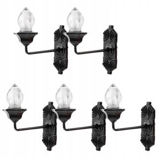 Dekorácia do záhrady - Nástenná lampa pre bábiku lamelar pre bábiku 5 ks