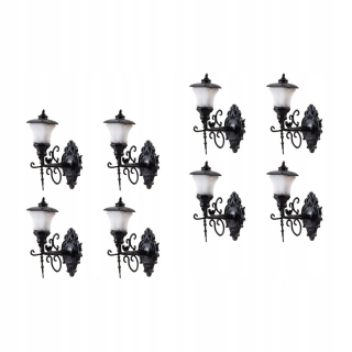Dekorácia do záhrady - Nástenná lampa pre bábiku Mini Wall Lamp Material 8 ks