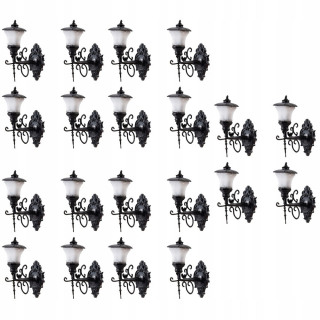Dekorácia do záhrady - Nástenná lampa pre bábiku Model 20 ks