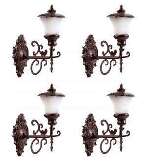 Dekorácia do záhrady - Nástenná lampa pre bábiky Moss 4 ks