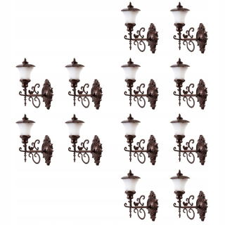 Dekorácia do záhrady - Doll House Wall Lamp Table Pánok pre domácnosť Používa sa 12 ks