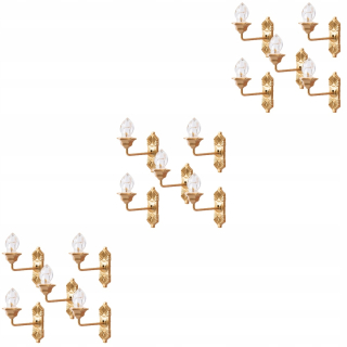 Dekorácia do záhrady - Nástenná lampa pre bábiku sošku 15 ks