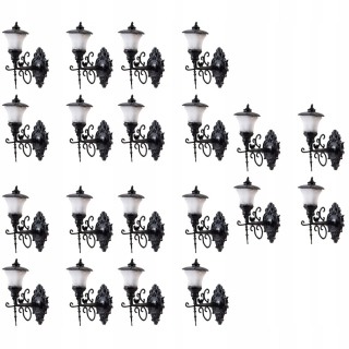 Dekorácia do záhrady - Nástenná lampa pre bábiky malá nástenná lampa 20 ks