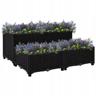 Záhradný box- Pot pre zvýšené zľavy 80x80x38 cm Polyprop