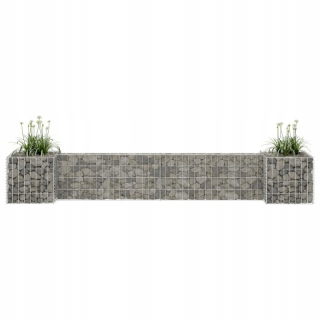 Gabion - H -tvare Gabion Pot, oceľový drôt, 260x40x40 cm
