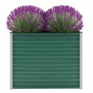 Záhradný box- Pozinkovaný hrniec 100x40x77cm zelený Vidaxl