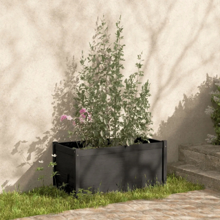 Záhradný box- Záhradný hrniec, šedá, 100x50x50 cm, masívne drevo