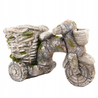 Záhradná ľudová záhrada figurína veľké bicykle 23 cm