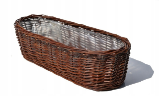Prútený kvetinový puzdro prútené 50cm