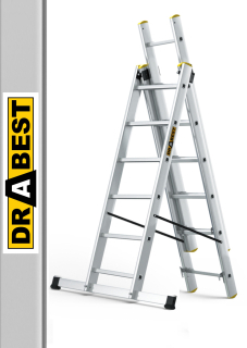 Hliníkový rebrík 3x6 NA SCHODY PROFESSIONAL 150