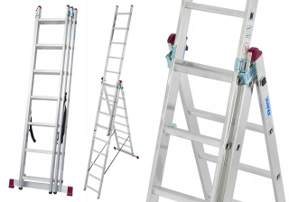 Hliníkový rebrík 3x7 Krause Corda 5.10 m 030375