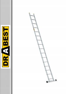 Hliníkový rebrík 1x16 Pro Drabest+hak