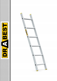 Hliníkový rebrík 1x6 Pro Drabest +Hook