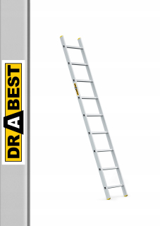 Hliníkový rebrík 1x9 Pro Drabest +Hook