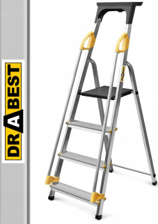 Domáci rebrík s zábradliami 4 stupňov Drabiest 150