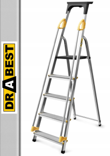 Domáci rebrík s zábradliami 5 stupňov DRABST 150