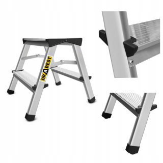 Dvojitý 2 -degree domáci rebrík 125 kg stolica