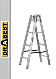 Hliníkový maľba rebrík 2x4 DRABest 5 rokov GW.
