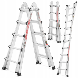 Teleskopický kĺbový rebrík s vyššou kombo 4x5