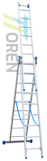 Hliníkové rebríky rebríky Dabex 3x9 Prof. 4002
