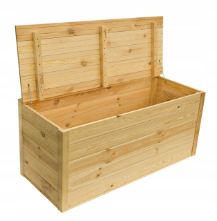 Záhradný box- Drevená záhradná hrudník, lavica kufra 120x50x50