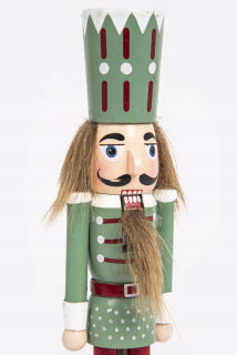 Drevené figuríny Luskáčko 25 cm zelené