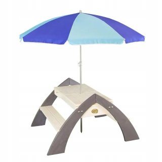 Záhradný stôl, stolík - Vidaxl Garden Table, Brown, 75x40x37 cm,