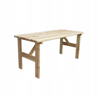 Záhradný stôl, stolík - Vidaxl skladací záhradný stôl, 70 cm, masívne drevo