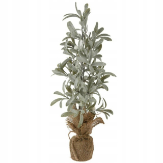Vianočný strom 45 cm biele bobule